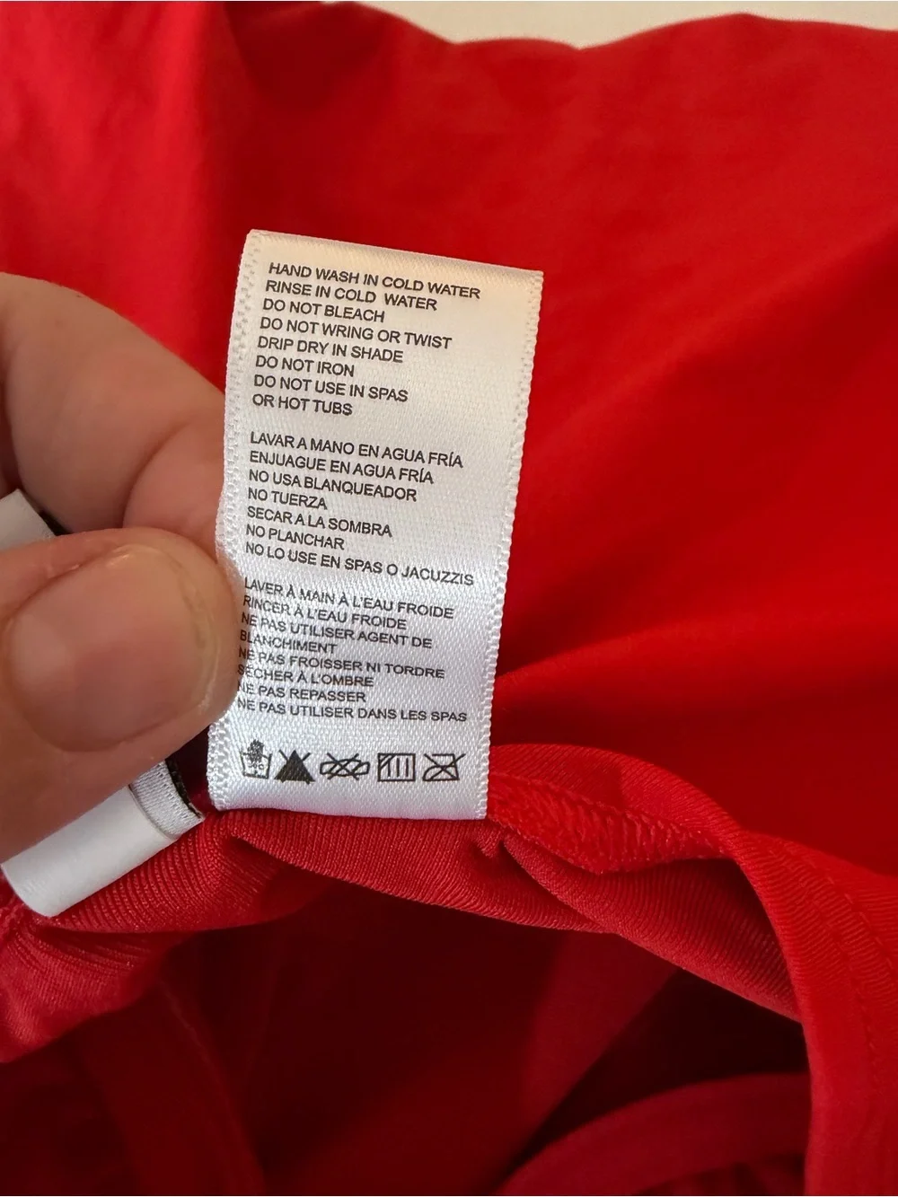 DKNY Red Ruffle Plunge Soft Cups Slimming Tummy Control One Piece Swimsuit NWT M - Picture 11 of 16